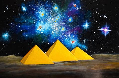 Oil painting Egyptian pyramids Painting by julia makors | Saatchi Art