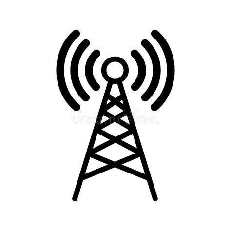 Antenna Tower Vector Icon Which Can Easily Modify Or Edit Editorial