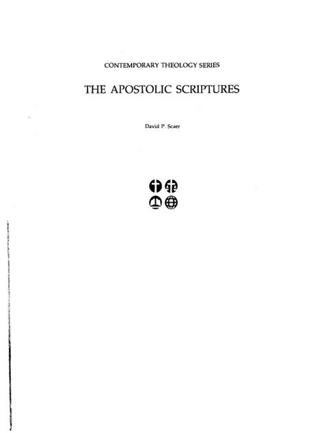 The Apostolic Scriptures David P Scaer Pdf Gospels Saint Peter