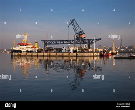 The city port of Rostock (Germany Stock Photo - Alamy