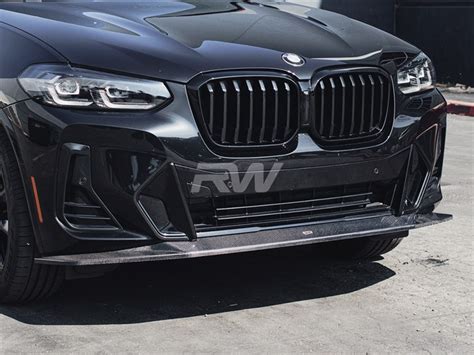 BMW G01 X3 G02 X4 LCI Suvneer Carbon Fiber Front Lip Spoiler 2022-2024