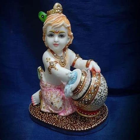 White Painted Marble Bal Gopal Statue For Worship At Rs 2200 In Jaipur