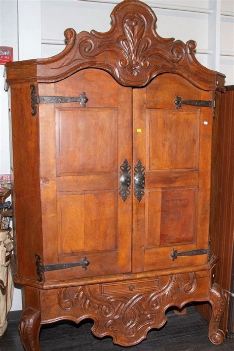 Customize Antique Armoire Farmhouse Cupboard Guest Room Closet