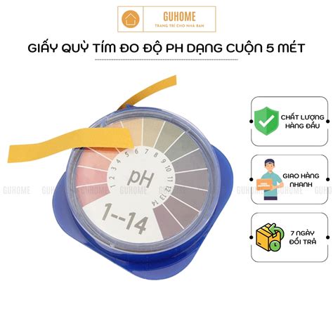 Giấy Quỳ Tím đo độ Ph 1 14 Dạng Cuộn 5 Mét Shopee Việt Nam