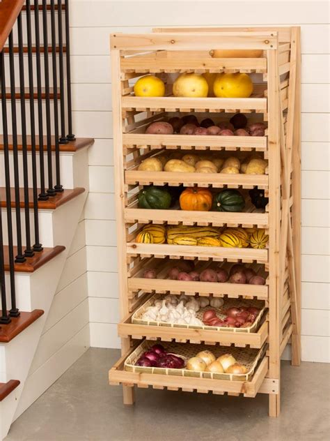 Large Orchard Rack Vegetable Storage Wood Storage Rack