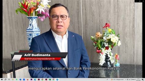 Arif Budimanta Staf Khusus Presiden Ri Youtube