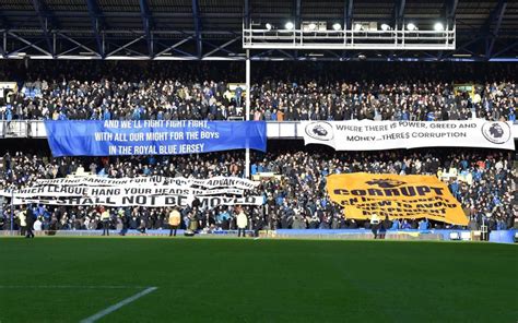 Everton Flags Tell Premier League ‘hang Your Heads In Shame Over