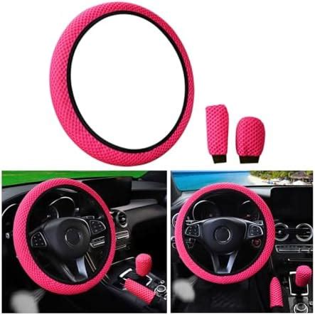 Amazon Bittwee 3PCS 15Inch Car Steering Wheel Cover Armrest Cover