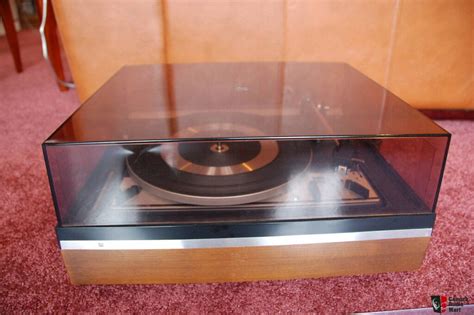 Vintage Dual 1214 Turntable Original Noresco Wood Base And Dust Cover