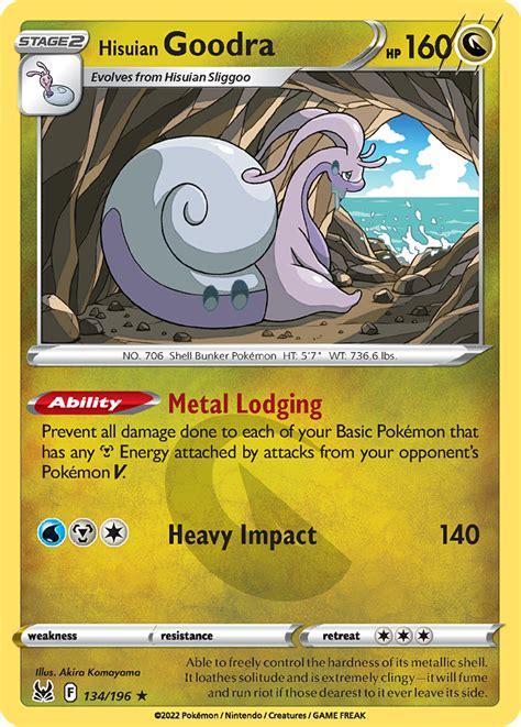 Hisuian Goodra V Lost Origin Tcg Card Database Pokemon Bank Home