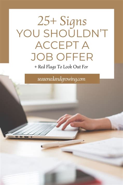 25 Signs You Shouldn T Accept A Job Offer Top Red Flags Artofit