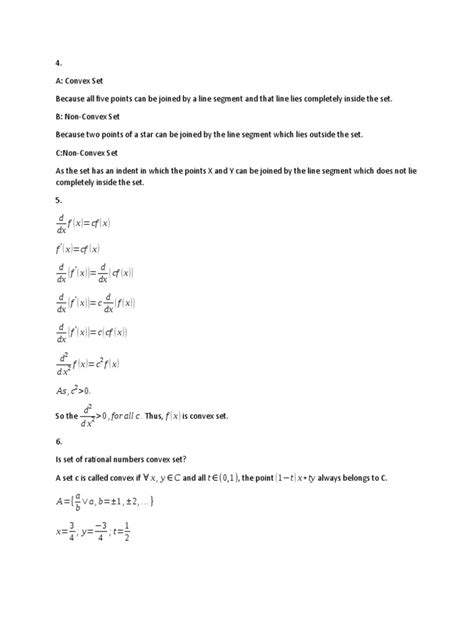 Convex | PDF | Convex Set | Mathematical Optimization