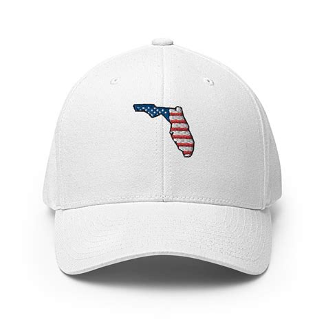 Florida Hat Embroidered Florida American Flag Hat Florida T