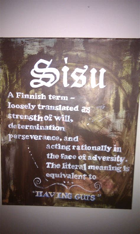 Painting "Sisu" by Hannah. The definition of Sisu. | Words, Finnish ...