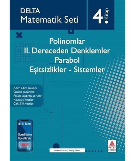 Matematik Seti 4 Kitap Polinomlar 2 Dereceden Denklemler Parabol