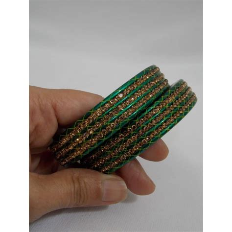 beautiful handcrafted  pairs  lac bangles color  approx