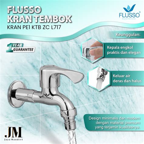 Jual Flusso Kran Tembok Kran Air Keran Tembok Kamar Mandi Single Ukuran