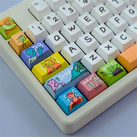 Cartoon Custom Keycaps Set Keycap Gamer 129 Keyboard Keys Mechanical