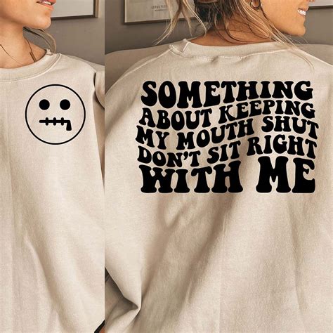 Something About Keeping My Mouth Shut Svg Petty Quote Stro Inspire