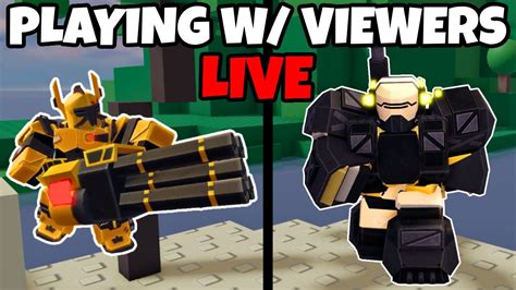 Grinding ENDLESS With VIEWERS LIVE In Roblox Tower Defense X TDX