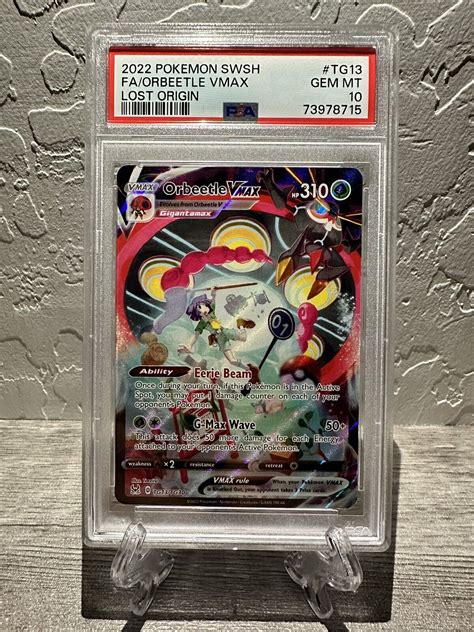 Orbeetle Vmax TG13 Pokemon TCG Lost Origin PSA 10 GEM Mint EBay