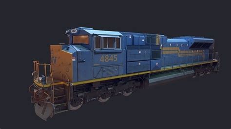 3d Model Emd Sd70ace Locomotion Vr Ar Low Poly Cgtrader