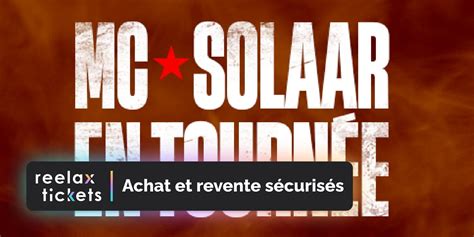 MC SOLAAR La Carène Achat et revente de billets