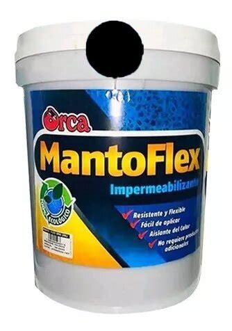 Pintura Impermeabilizante Negro Cu Ete Mantoflex Bmb Multitienda