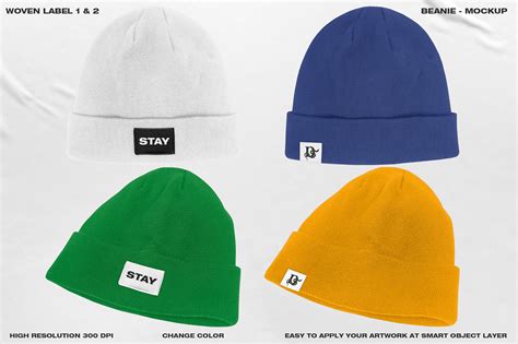 Beanie Mockup 1 Free Behance