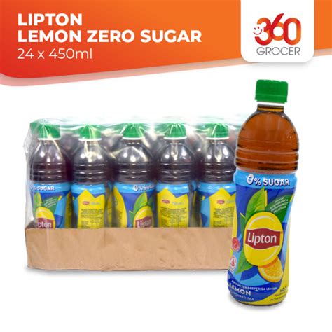 Lipton Lemon Zero Sugar 24 X 450ml Lazada