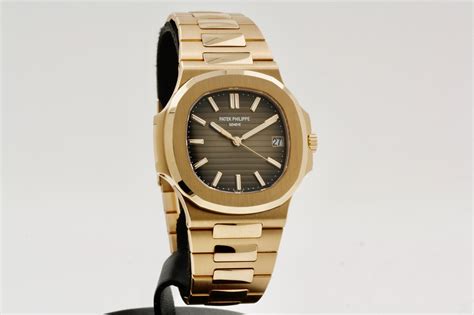 Patek Philippe Nautilus Brown Dial Full K Rose Gold With Box And