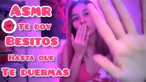 ASMR Te doy besitos y toco tu carita hasta que te duermas asmr español