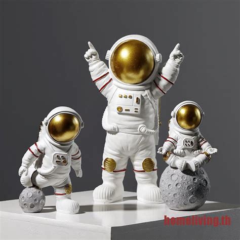 Home Nordic Astronaut Figurines Resin Sculpture Modern Home Decor Table