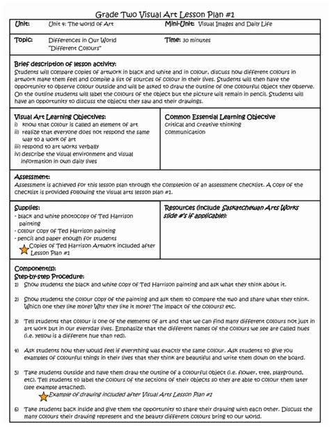 Components of a Lesson Plan Pdf