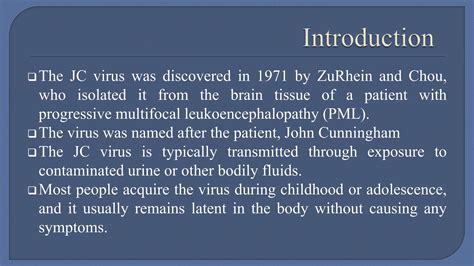 POLYOMAVIRIDEA JC VIRUS - Structure and disease( pathogenesis ...
