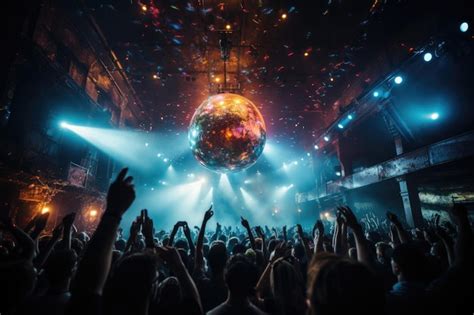 Un Escenario De Baile De Concierto De La Era Discoteca De Los A Os