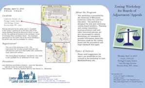 Fillable Online Zoning Workshop For Boards Of Adjustment Appeals Wcca