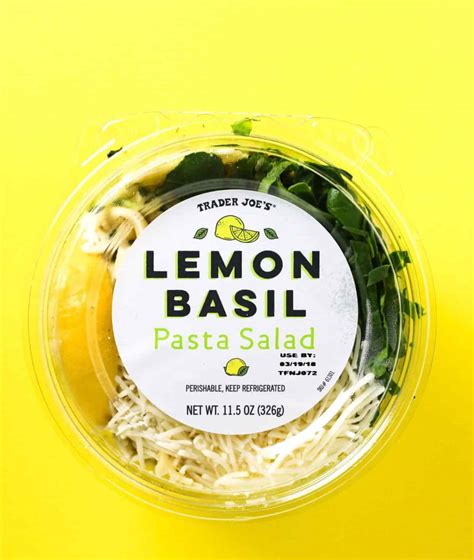 Trader Joe's Lemon Basil Pasta Salad - BecomeBetty.com