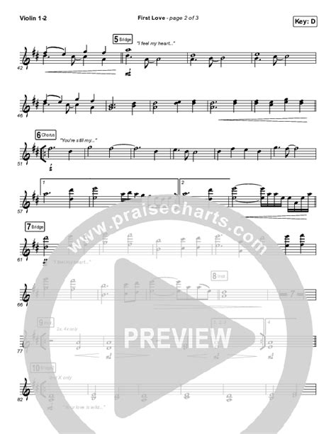 First Love Live Violin Sheet Music Pdf Kari Jobe Praisecharts