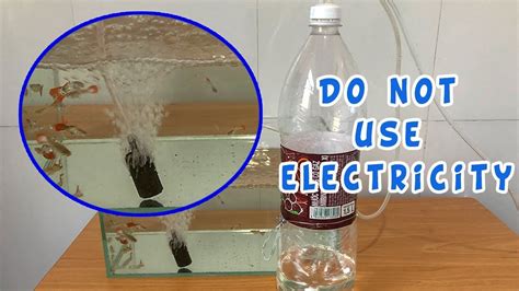 Diy Air Pump For Fish Tank With Plastic Bottle Do Not Use