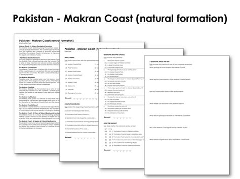 Pakistan - Makran Coast (natural formation) | Made By Teachers