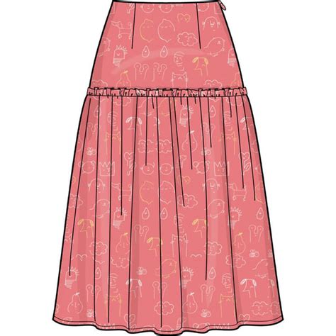 New Look Sewing Pattern N6676 Misses Skirts 6676 Patterns And Plains