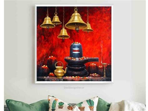 Lord Shiva Wall Art Painting Original Hand Painted Shiva Painting