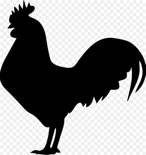 Chicken Rooster Silhouette Hen Clip art - Rooster Silhouette Cliparts png download - 564*576 ...