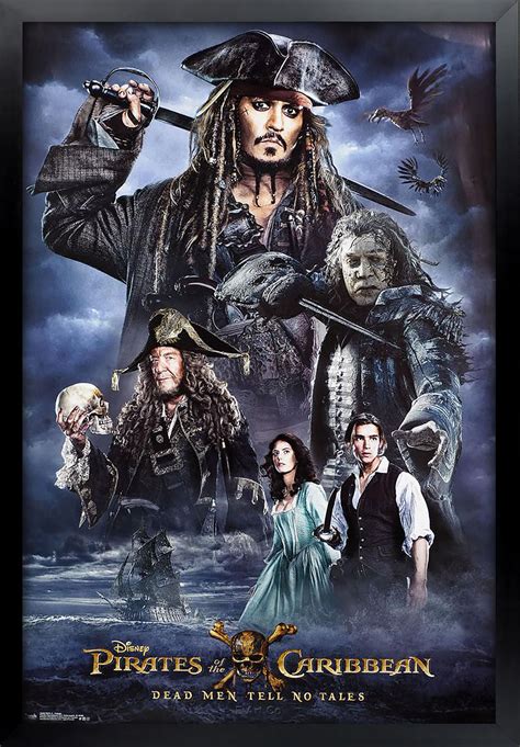 Pirates of the Caribbean Movie Poster Framed and Ready to | Etsy