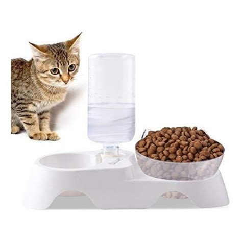 Ripley Dispensador Perros Gatos Agua Comida Automatico Comedero Plato