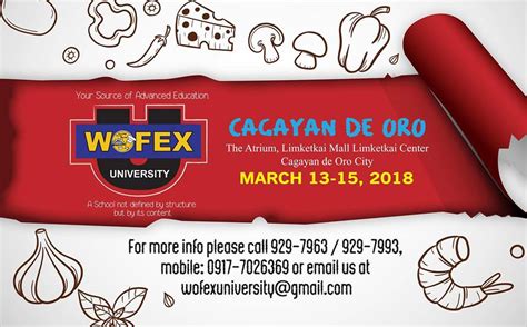 Wofex World Food Expo In Cagayan De Oro Is The Biggest And Most