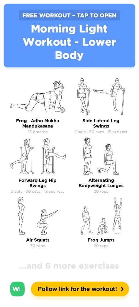 Morning Light Workout Lower Body Workoutlabs Fit Free Workouts