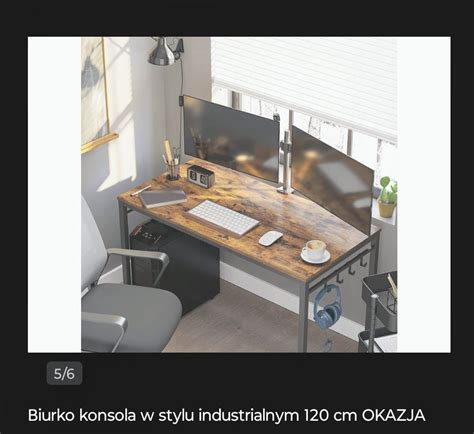 St Biurko W Stylu Industrialnym Cm Wysoka Olx Pl