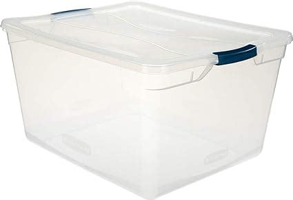 Amazon Rubbermaid Cleverstore Clear 71 QT Pack Of 4 Stackable